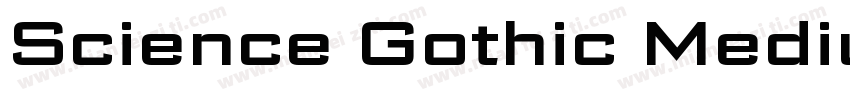 Science Gothic Medium字体转换